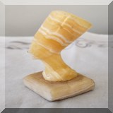 D91. Miniature marble bust of Nefertiti. 4”h - $14 